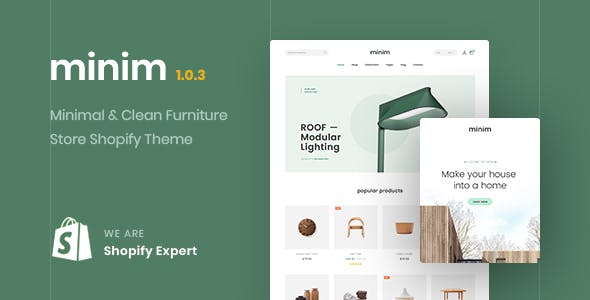 Minimal - Clothing and accessories, Home and garden, Art and entertainment Shopify Free Theme